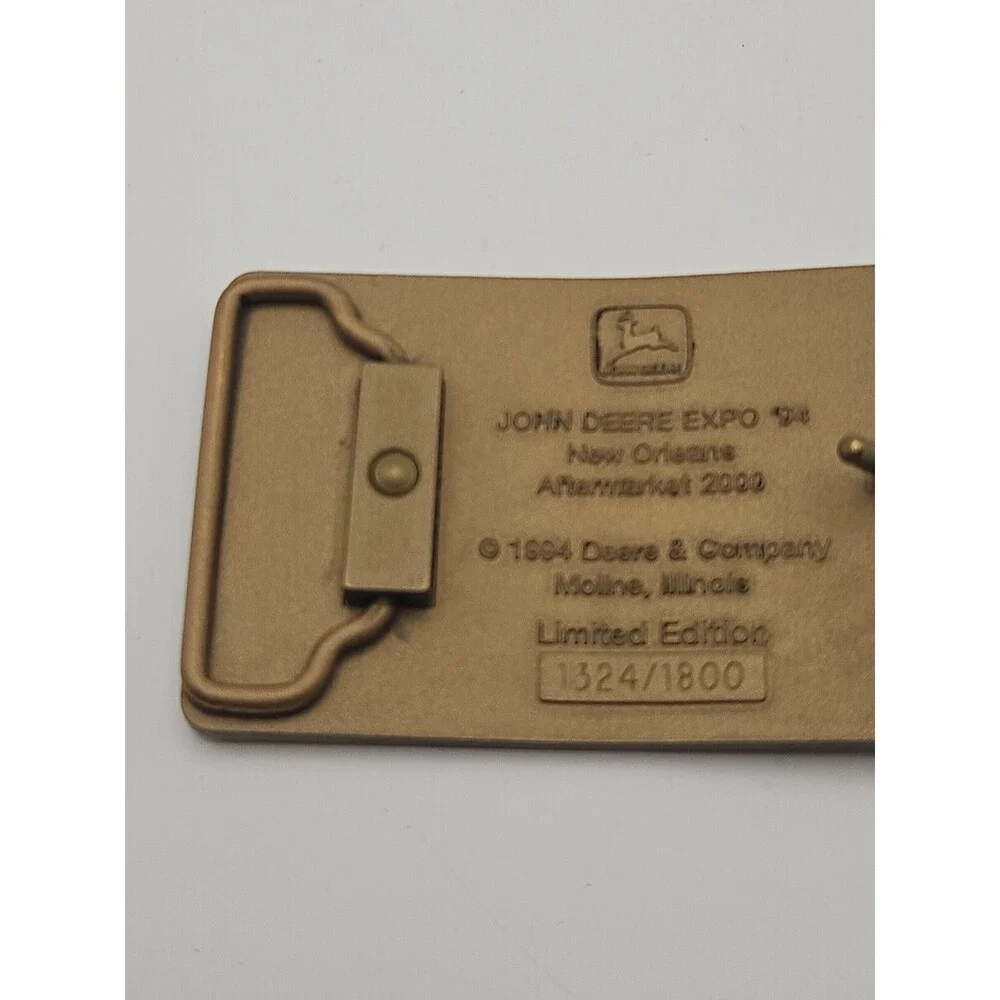 Vintage 1994 John Deere Power Belt Buckle Expo '94 New Orleans